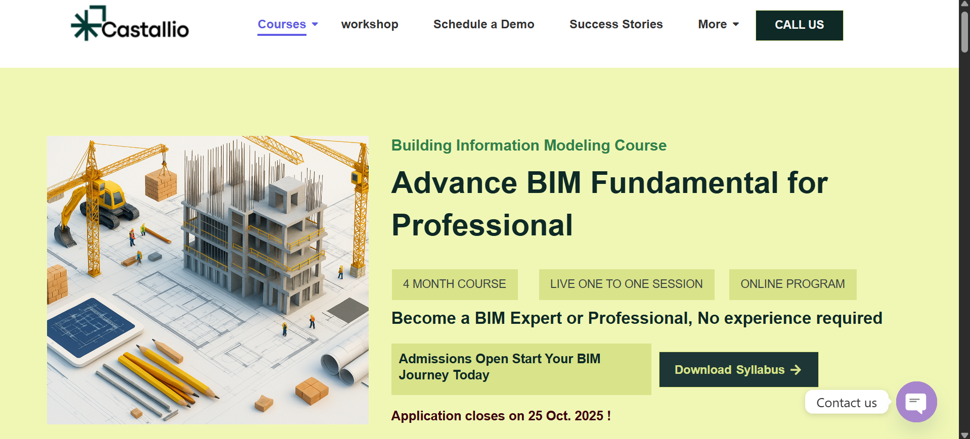 EdTech platform for construction skill courses